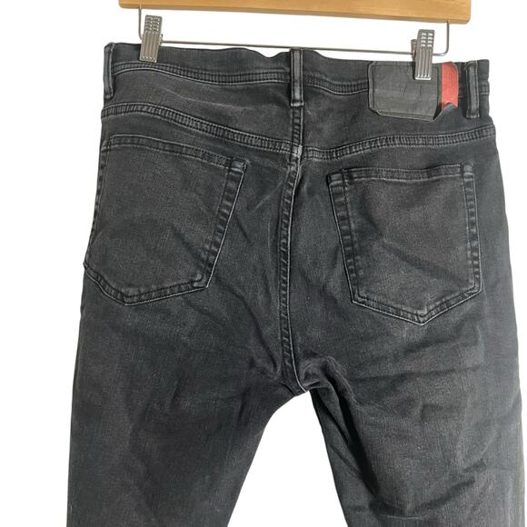 Acne Studios River Slim Tapered Washed Black Denim Jeans Size 32x34 - Picture 10 of 13